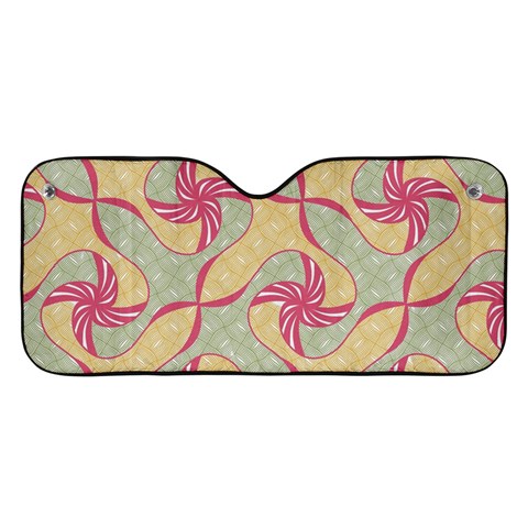 Abstract Pattern Design Scrapbooking Car Windshield Sunshade from ArtsNow.com Front