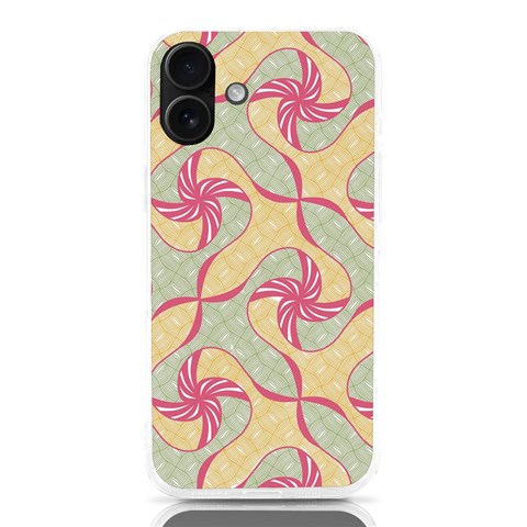 Abstract Pattern Design Scrapbooking iPhone 16 Plus TPU UV Print Case from ArtsNow.com Front