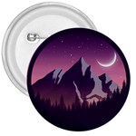 Mountain Night Crescent Moon 3  Buttons