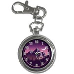 Mountain Night Crescent Moon Key Chain Watches