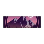 Mountain Night Crescent Moon Sticker (Bumper)