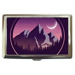 Mountain Night Crescent Moon Cigarette Money Case