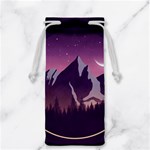 Mountain Night Crescent Moon Jewelry Bag