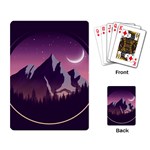 Mountain Night Crescent Moon Playing Cards Single Design (Rectangle)