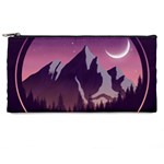 Mountain Night Crescent Moon Pencil Cases