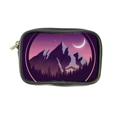 Mountain Night Crescent Moon Coin Purse from ArtsNow.com Front