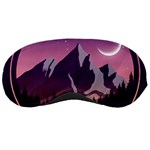 Mountain Night Crescent Moon Sleep Mask