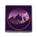 Mountain Night Crescent Moon Memory Card Reader (Square 5 Slot)