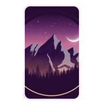 Mountain Night Crescent Moon Memory Card Reader (Rectangular)