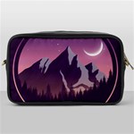 Mountain Night Crescent Moon Toiletries Bag (One Side)