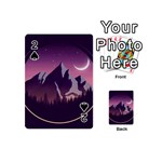 Mountain Night Crescent Moon Playing Cards 54 Designs (Mini)