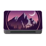 Mountain Night Crescent Moon Memory Card Reader with CF