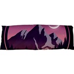 Mountain Night Crescent Moon 25 x71  Body Pillow Case Dakimakura (Two Sides)