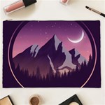 Mountain Night Crescent Moon Cosmetic Bag (XXL)