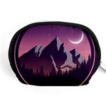 Mountain Night Crescent Moon Accessory Pouch (Medium)