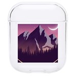 Mountain Night Crescent Moon Hard PC AirPods 1/2 Case