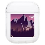 Mountain Night Crescent Moon Soft TPU AirPods 1/2 Case