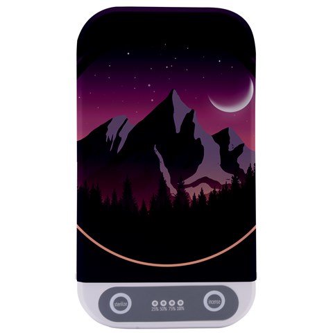 Mountain Night Crescent Moon Sterilizers from ArtsNow.com Front