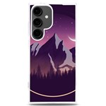 Mountain Night Crescent Moon Samsung Galaxy S24 Plus 6.7 Inch TPU UV Case