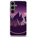 Mountain Night Crescent Moon Samsung Galaxy S24 Ultra 6.9 Inch TPU UV Case