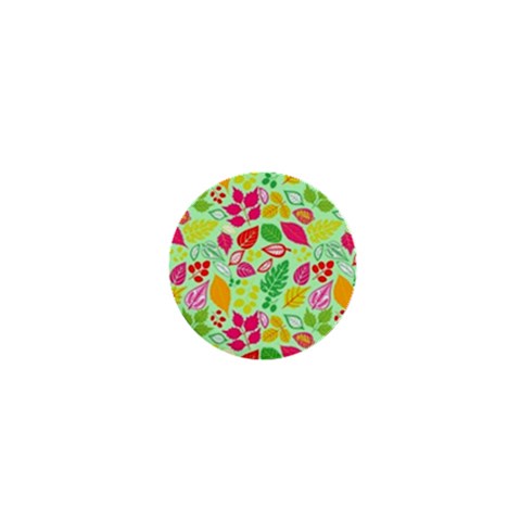 Flower Flora Floral Nature Pattern Seamless 1  Mini Buttons from ArtsNow.com Front