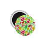 Flower Flora Floral Nature Pattern Seamless 1.75  Magnets