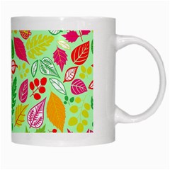 Flower Flora Floral Nature Pattern Seamless White Mug from ArtsNow.com Right