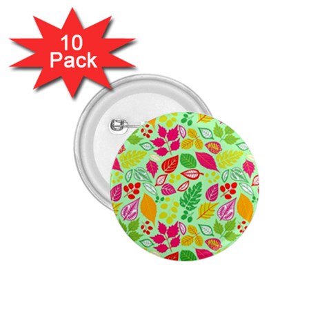 Flower Flora Floral Nature Pattern Seamless 1.75  Buttons (10 pack) from ArtsNow.com Front