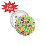 Flower Flora Floral Nature Pattern Seamless 1.75  Buttons (100 pack) 