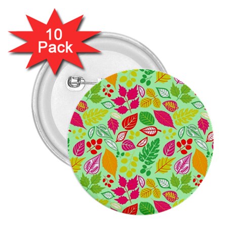 Flower Flora Floral Nature Pattern Seamless 2.25  Buttons (10 pack)  from ArtsNow.com Front