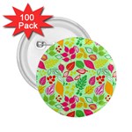 Flower Flora Floral Nature Pattern Seamless 2.25  Buttons (100 pack) 