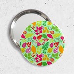 Flower Flora Floral Nature Pattern Seamless 2.25  Handbag Mirrors