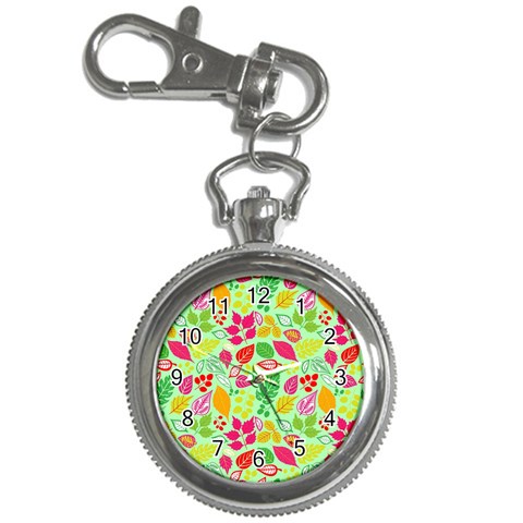 Flower Flora Floral Nature Pattern Seamless Key Chain Watches from ArtsNow.com Front