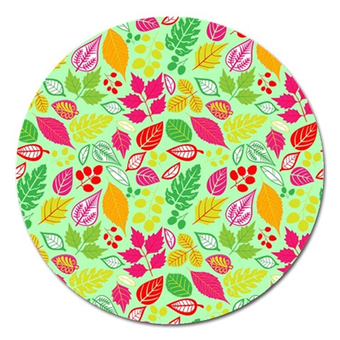 Flower Flora Floral Nature Pattern Seamless Magnet 5  (Round) from ArtsNow.com Front