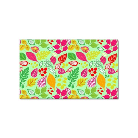 Flower Flora Floral Nature Pattern Seamless Sticker Rectangular (10 pack) from ArtsNow.com Front