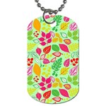 Flower Flora Floral Nature Pattern Seamless Dog Tag (Two Sides)