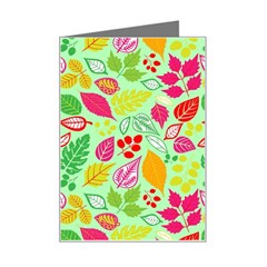 Flower Flora Floral Nature Pattern Seamless Mini Greeting Card from ArtsNow.com Left