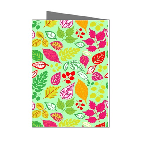 Flower Flora Floral Nature Pattern Seamless Mini Greeting Cards (Pkg of 8) from ArtsNow.com Left