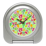 Flower Flora Floral Nature Pattern Seamless Travel Alarm Clock