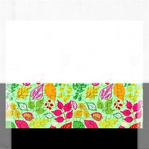 Flower Flora Floral Nature Pattern Seamless Rectangular Jigsaw Puzzl from ArtsNow.com Front