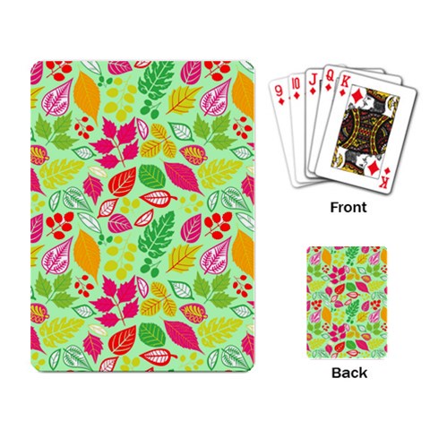 Flower Flora Floral Nature Pattern Seamless Playing Cards Single Design (Rectangle) from ArtsNow.com Back