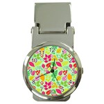 Flower Flora Floral Nature Pattern Seamless Money Clip Watches