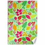 Flower Flora Floral Nature Pattern Seamless Canvas 24  x 36 