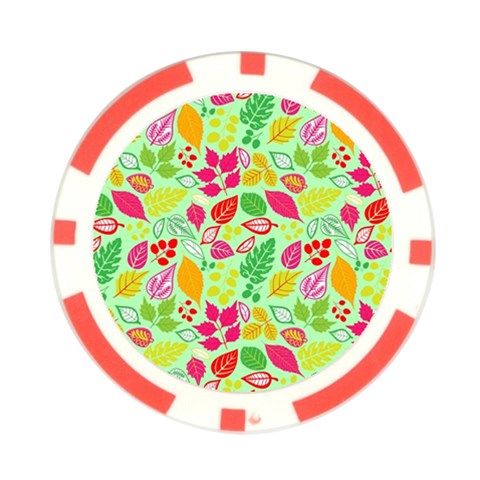 Flower Flora Floral Nature Pattern Seamless Poker Chip Card Guard from ArtsNow.com Front