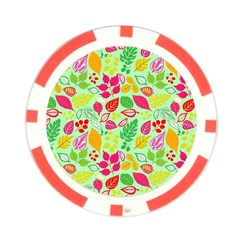 Flower Flora Floral Nature Pattern Seamless Poker Chip Card Guard from ArtsNow.com Front