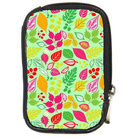 Flower Flora Floral Nature Pattern Seamless Compact Camera Leather Case from ArtsNow.com Front