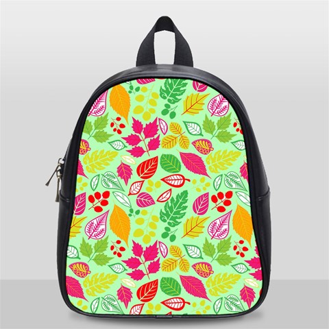 Flower Flora Floral Nature Pattern Seamless School Bag (Small) from ArtsNow.com Front