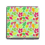 Flower Flora Floral Nature Pattern Seamless Memory Card Reader (Square 5 Slot)