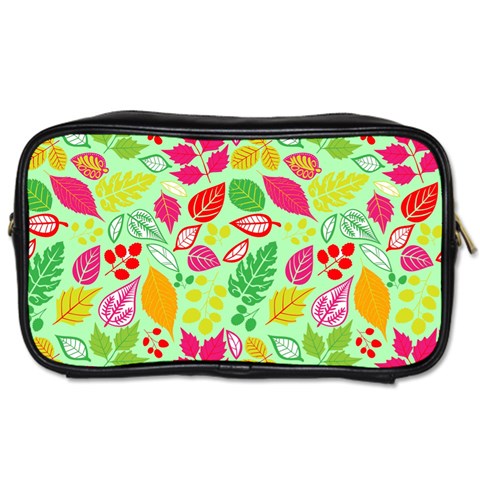 Flower Flora Floral Nature Pattern Seamless Toiletries Bag (Two Sides) from ArtsNow.com Front