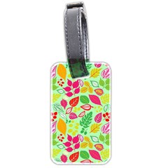 Flower Flora Floral Nature Pattern Seamless Luggage Tag (two sides) from ArtsNow.com Back